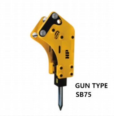نوع اسلحه قابل استفاده سنگ حفاری شکن هیدرولیک فلز آلیاژ SB 75 4.5-7 تن برای حفاری سانی
